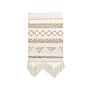 Wall Hanging Light Beige Cotton Handwoven With Tassels Wall Décor Hanging Decoration