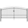 Vidaxl Double Door Fence Gate With Spear Top 400x225 Cm