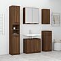 Vidaxl 5 Piece Bathroom Cabinet Set Brown Oak Engineered Wood