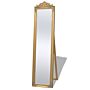 Vidaxl Free-standing Mirror Baroque Style 160x40 Cm Gold