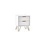 Murano 2 Drawer Bedside - Matt White