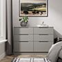 Milan 6 Drawer Midi Chest In Dusk Grey