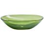 Countertop Wash Basin Green Solid Surface 340 X 360 Mm Semi-transparent Bathroom Sink