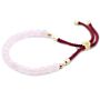 18k Gold Plated Gemstone Bordeaux String Bracelet - Rose Quartz