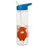 Reusable Highland Coo Cow 550ml Water Bottle With Flip Straw