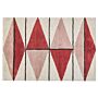 Area Rug Multicolour Cotton 160 X 230 Cm Low Pile Geometric Pattern Rectangular