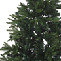 Artificial Christmas Tree Green 180 Cm Synthetic Hinged Branches Black Metal Stand Holiday