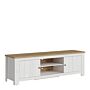 Celesto 2 Door Wide Tv Unit In White And Oak