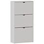 3 Drawer Shoe Cabinet, White (fsc 100%)