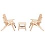 Vidaxl 3 Piece Garden Lounge Set Solid Wood Spruce