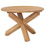 Vidaxl Garden Dining Table Ø110x75 Cm Solid Teak Wood