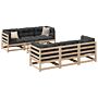 Vidaxl 7 Piece Garden Sofa Set Solid Wood Pine