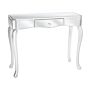 Console Table Silver Mirrored Glass With Drawer 96 X 40 Cm Modern Glam French Design