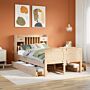 Vidaxl Bookcase Bed Without Mattress 120x190 Cm Small Double Solid Wood Pine