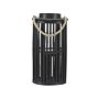 Lantern Black Willow Wood 40 Cm With Candle Holder Natural