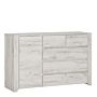 Angel 1 Door 2+3 Drawer Chest In White Craft Oak