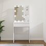 Vidaxl Dressing Table With Led White 60x40x140 Cm