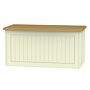 Warwick Blanket Box In Cream Ash & Modern Oak