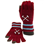 West Ham United Fc Touchscreen Knitted Gloves Youths