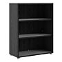 Prima Bookcase 2 Shelves In Black Woodgrain