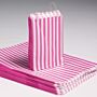 5 X 7" Candy Stripe Bags (1000) - Pink