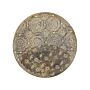 Decorative Tray Gold Metal Openwork Round 49 Cm