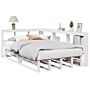 Vidaxl Bookcase Bed Without Mattress White 120x190cm Solid Wood Pine