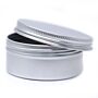 Aluminium Tin Box Round With Screw Top - 70x35mm