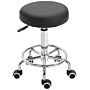 Homcom Pu Leather Height Adjustable Swivel Salon Stool Black