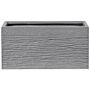 Plant Pot Grey Fibre Clay 50 X 23 X 24 Cm Rectangular Planter