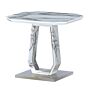 Westlake Marble Effect Glass Lamp Table