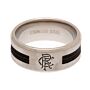 Rangers Fc Black Inlay Ring Medium