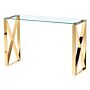 Ningbo Gold Clear Glass Console Table