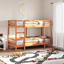 Vidaxl Bunk Bed Wax Brown 80x200 Cm Solid Wood Pine