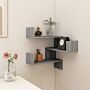 Vidaxl Wall Corner Shelf Grey Sonoma 40x40x50 Cm Engineered Wood