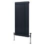 Traditional 2 Column Radiator - 1500 X 562mm - Anthracite Grey