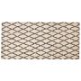 Area Rug Beige And Black 80 X 150 Cm Geometric Pattern