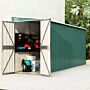 Vidaxl Wall-mounted Garden Shed Green 118x382x178 Cm Galvanised Steel