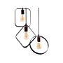 3-light Pendant Suspended Lamp Geometric