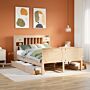 Vidaxl Bookcase Bed Without Mattress 140x190 Cm Solid Wood Pine