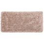 Area Rug Shaggy Beige With Cotton 80 X 150 Cm Rectangular Tufted Shag Pile