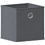 Durham Cube Storage Basket, Grey, Set Of 10