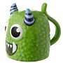 Novelty Upside Down Ceramic Mug - Green Monstarz Monster