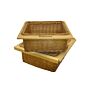 2 X Pull Out Wicker Kitchen Baskets 600mm