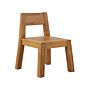 Garden Chair Solid Acacia Wood Rustic Design