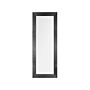 Wall Mounted Hanging Mirror Black 50 X 130 Cm Framed Modern Contemporary