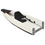 Vidaxl Inflatable Kayak Black 375x72x31 Cm Polyester