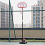 Homcom Outdoor Basketball Hoop Stand Portable Sturdy Rim Adjustable Height From 258-314 Cm W/ Wheels, Stable Base