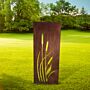 Bulrush Garden Screen Small Bare Metal/ready To Rust