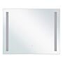 Wall Mirror With Led Transparent Glass 60 X 70 Cm Rectangular Illuminated